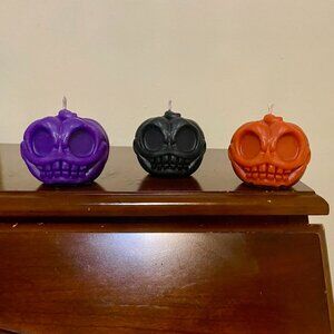 Spooky Halloween Pumpkin Candles